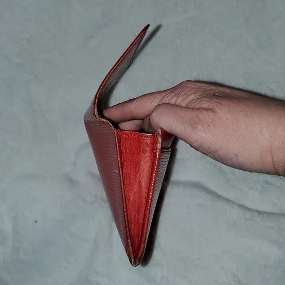 Louis Vuitton Red Epi Long Wallet Pouch
